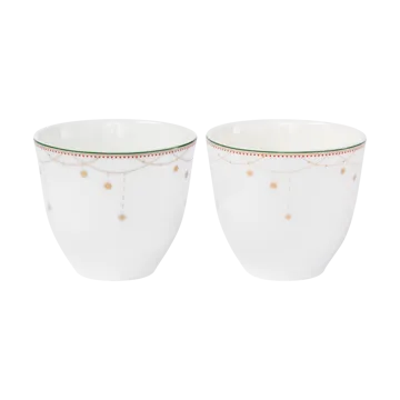 크리스마스 모닝 가랜드 컵 2개 세트 20cl - White - Wik & Walsøe | 윅 & 왈쉐