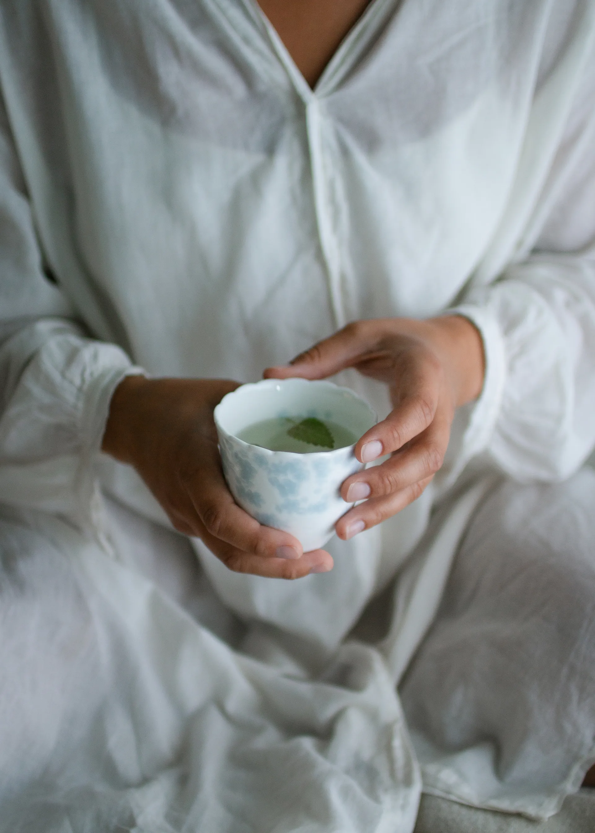 리본 꽃 컵 20 cl 2개 세트, Blue Wik & Walsøe | 윅 & 왈쉐