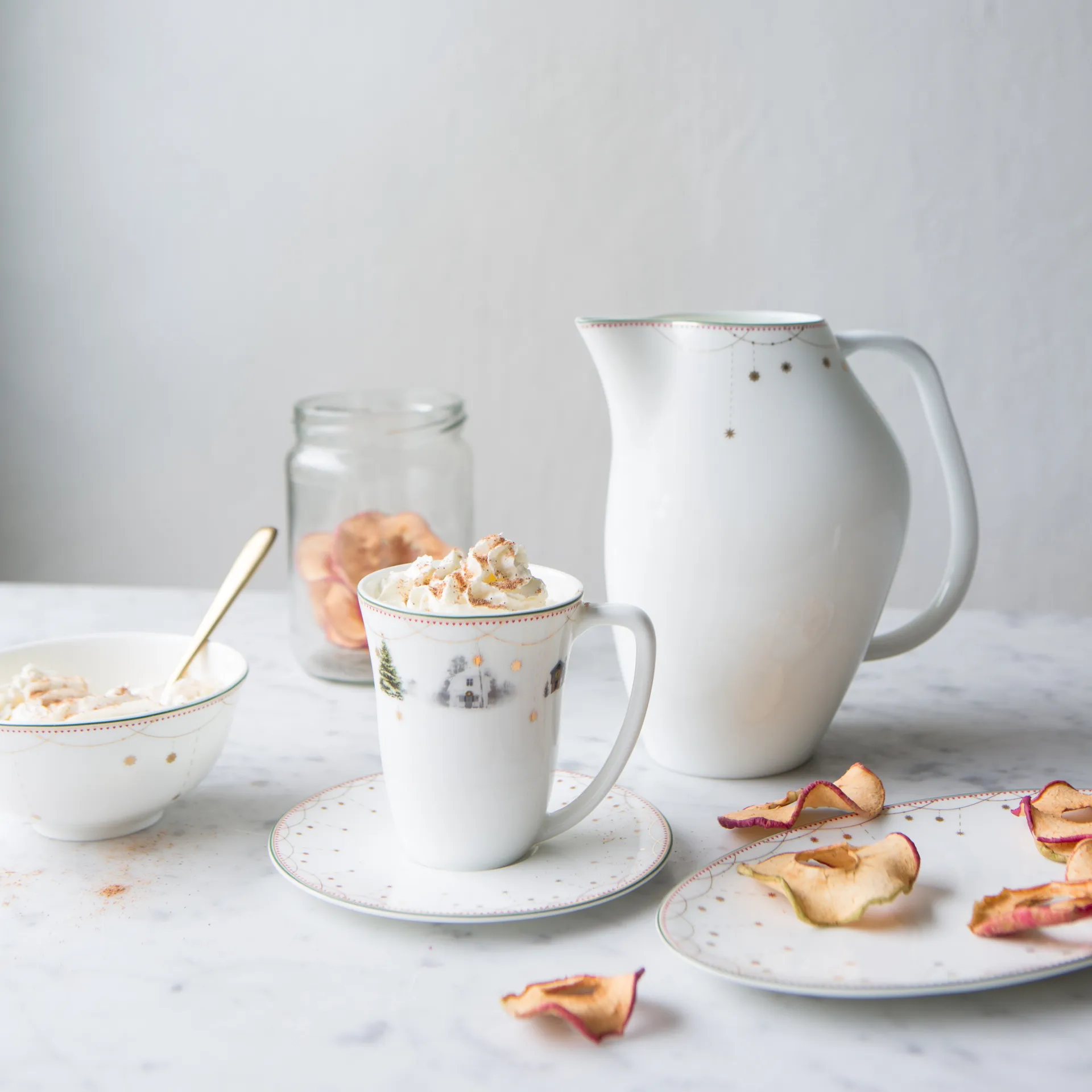 크리스마스 아침 서빙 접시 오벌, 20 cm Wik & Walsøe | 윅 & 왈쉐