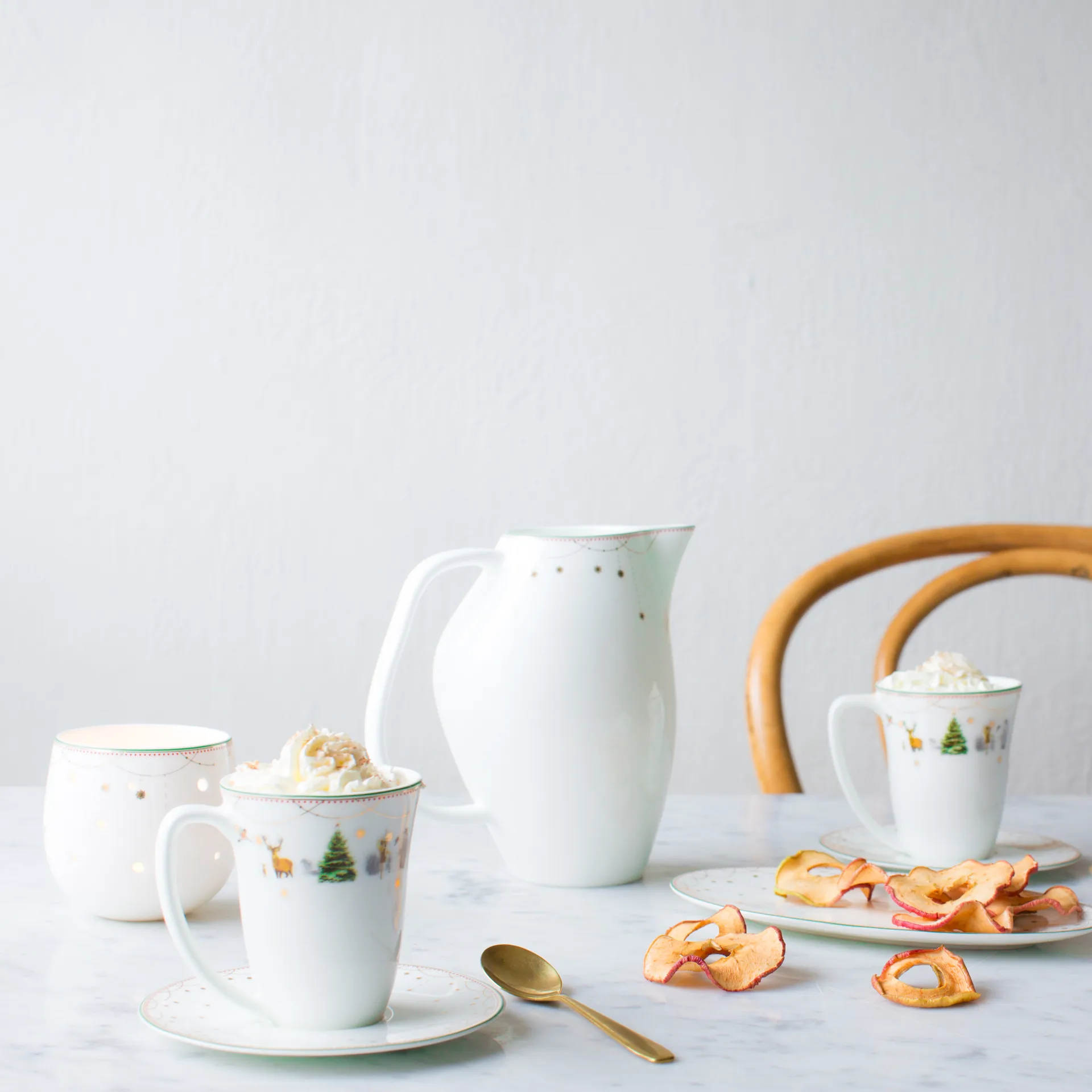 크리스마스 아침 컵 30 cl 2개 세트, white Wik & Walsøe | 윅 & 왈쉐