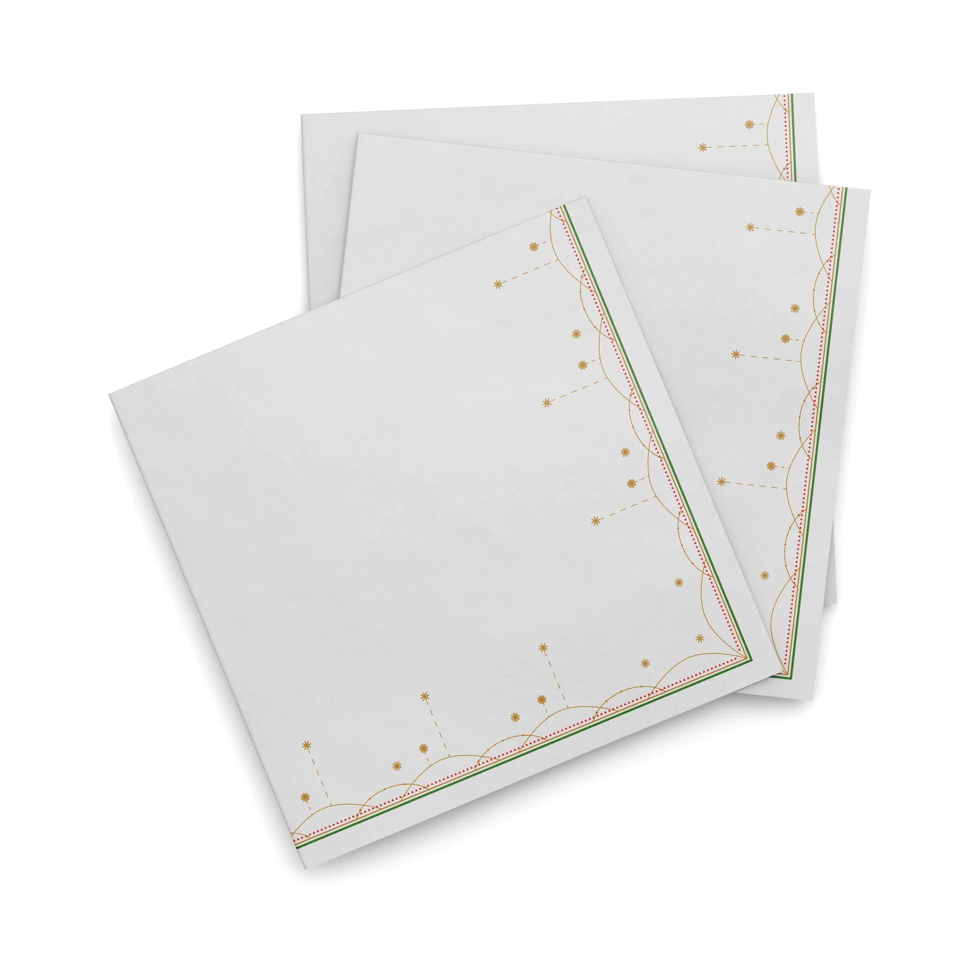 크리스마스 아침 냅킨 33x33 cm 20개 세트, Girlanger Wik & Walsøe | 윅 & 왈쉐