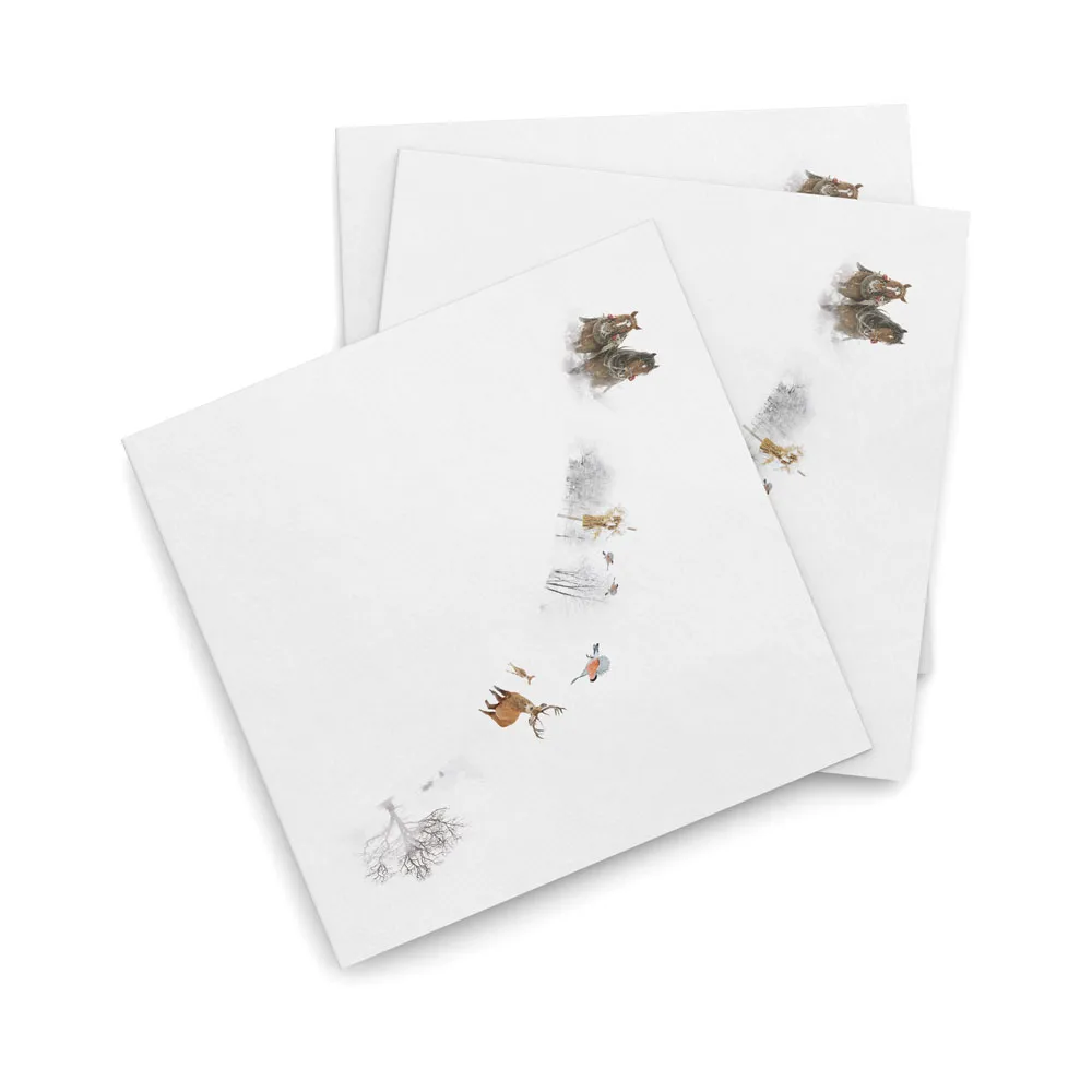 크리스마스 아침 냅킨 40x40 cm 20개 세트, Story Wik & Walsøe | 윅 & 왈쉐