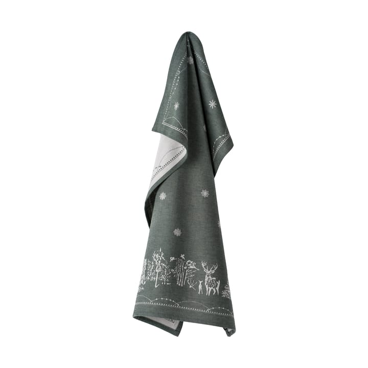 크리스마스 모닝 키친 타월 50x70 cm - White-green - Wik & Walsøe | 윅 & 왈쉐