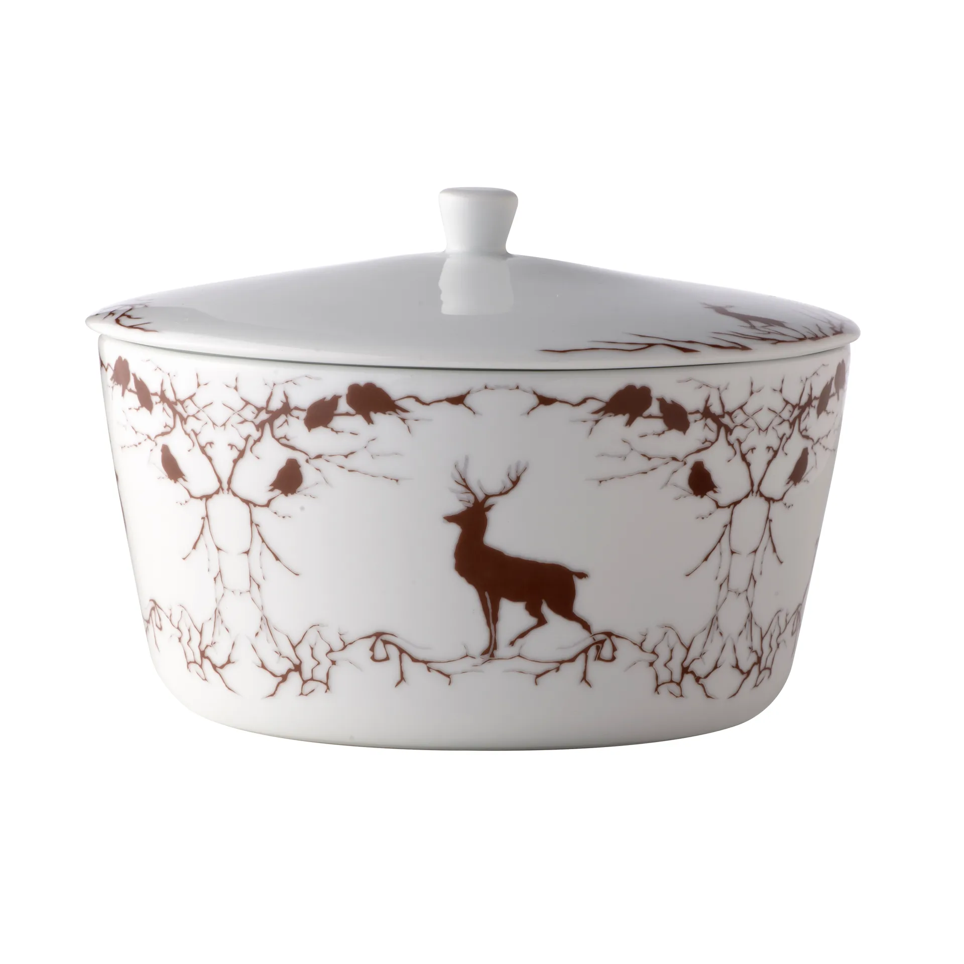 알베스코그 서빙 테린 (덮개 포함), White-brown Wik & Walsøe | 윅 & 왈쉐