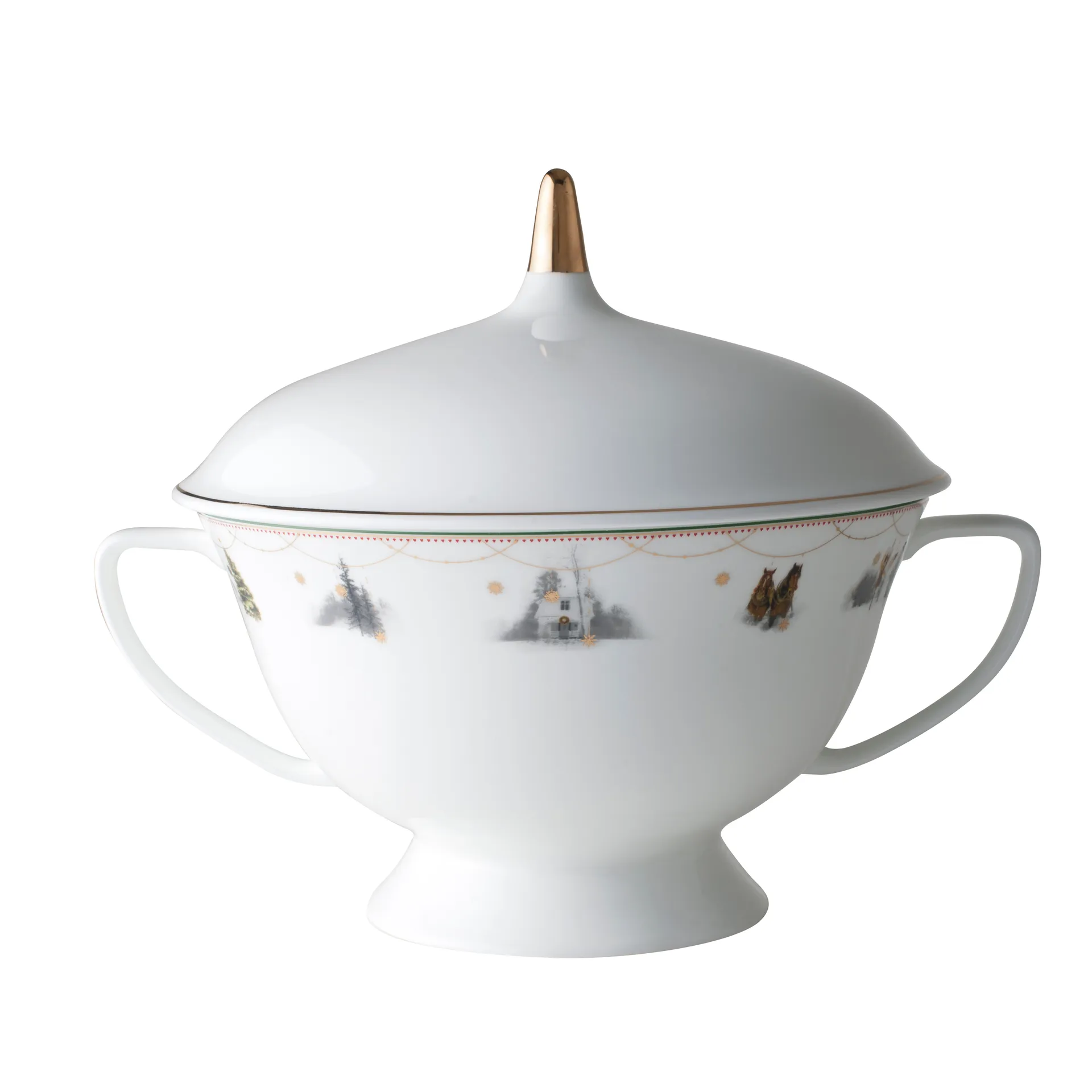 크리스마스 아침 서빙 보울, white Wik & Walsøe | 윅 & 왈쉐