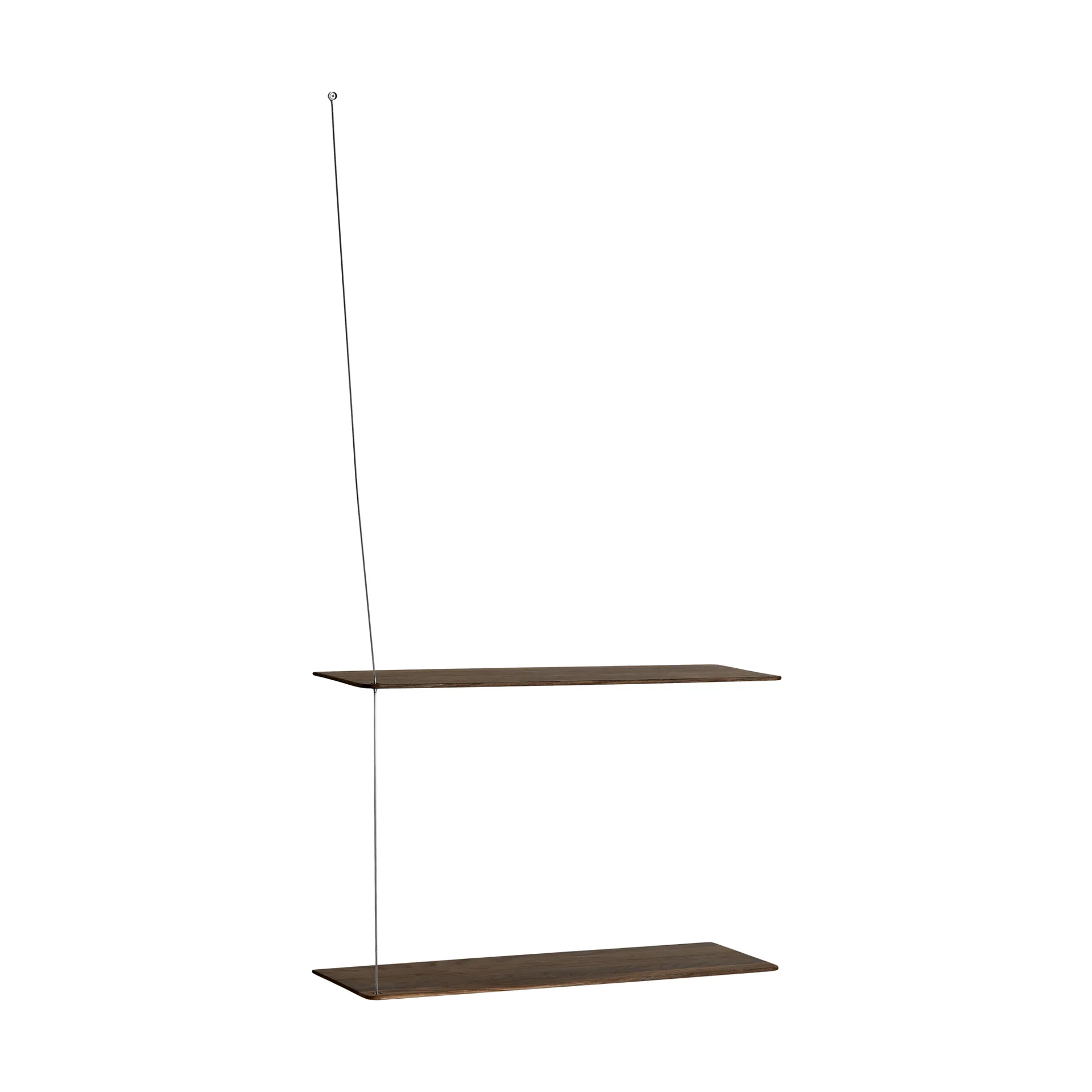 스텟지 선반, 훈증 오크-브러시드 스틸, 60 cm, 선반 2개 Woud | 우드 스텟지 선반, 훈증 오크-브러시드 스틸, 60 cm, 선반 2개 Woud | 우드