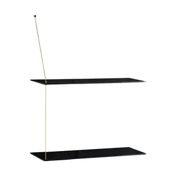 스텟지 선반 - 블랙 오크-브래스, 60 cm, 선반 2개 - Woud | 우드