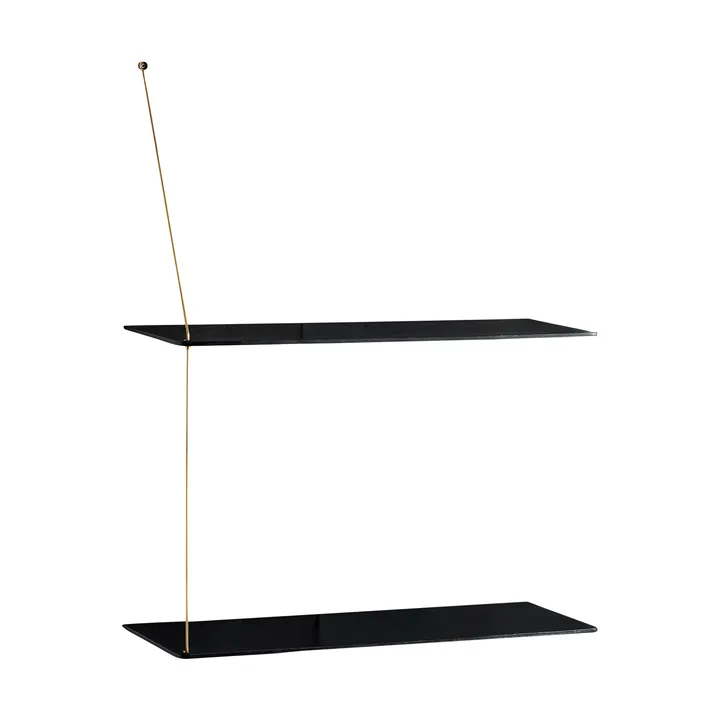 스텟지 선반 - 블랙 오크-브래스, 60 cm, 선반 2개 - Woud | 우드