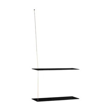 스텟지 선반 - 블랙 오크-브래스, 60 cm, 선반 2개 - Woud | 우드