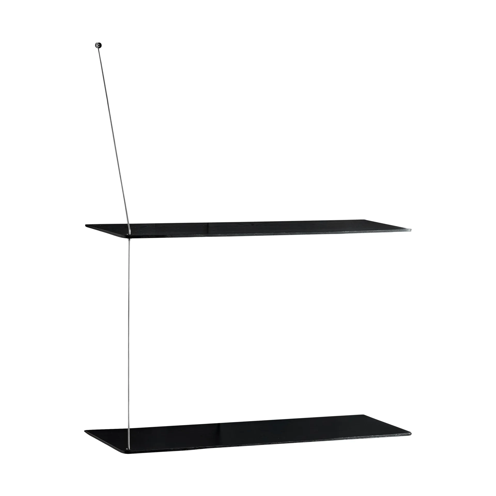 스텟지 선반, 블랙 오크-브러시드 스틸, 60 cm, 선반 2개 Woud | 우드 스텟지 선반, 블랙 오크-브러시드 스틸, 60 cm, 선반 2개 Woud | 우드