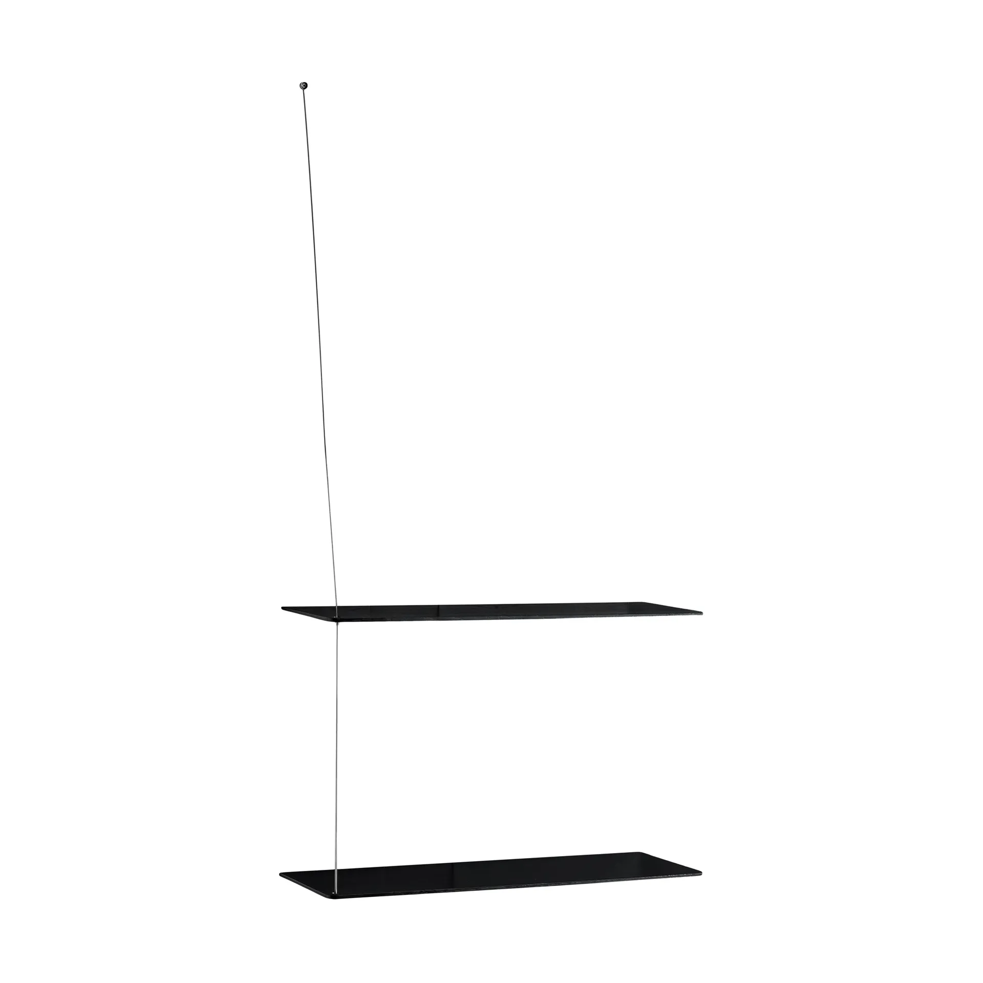 스텟지 선반, 블랙 오크-브러시드 스틸, 60 cm, 선반 2개 Woud | 우드 스텟지 선반, 블랙 오크-브러시드 스틸, 60 cm, 선반 2개 Woud | 우드