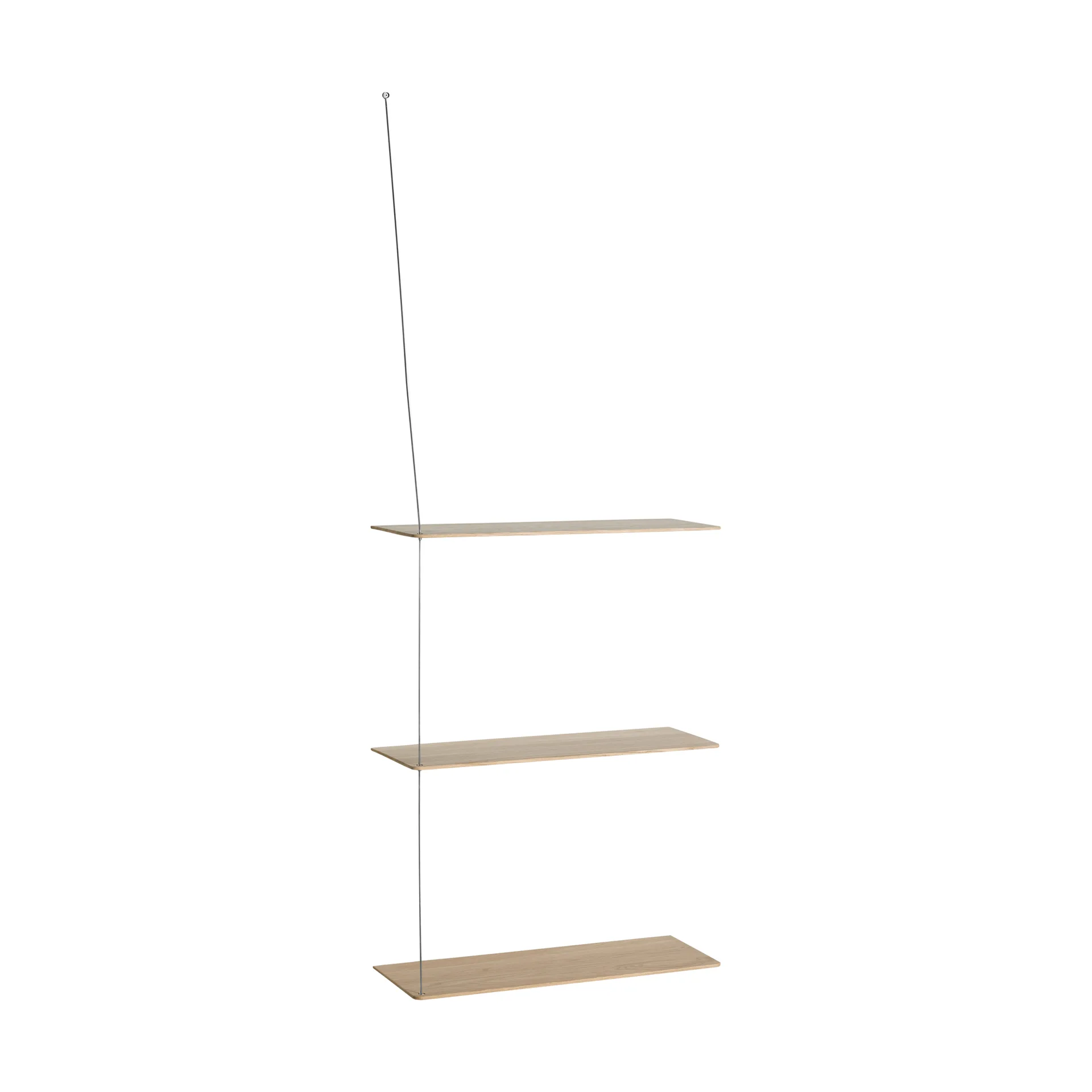 스텟지 선반, 백오크-브러시드 스테인리스 스틸, 60 cm, 3단 선반 Woud | 우드 스텟지 선반, 백오크-브러시드 스테인리스 스틸, 60 cm, 3단 선반 Woud | 우드