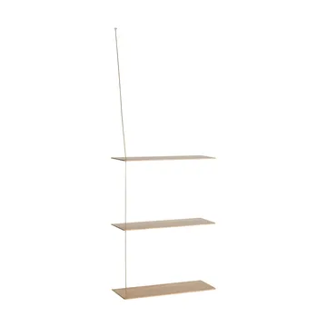 스텟지 선반 - 화이트 피그먼트 오크-브라스, 60 cm, 선반 3단 - Woud | 우드
