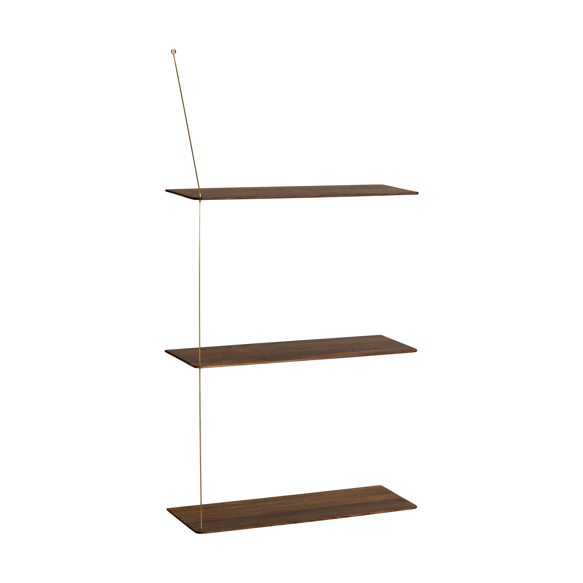 스텟지 선반, 훈제 오크-황동, 60 cm, 3선반 Woud | 우드 스텟지 선반, 훈제 오크-황동, 60 cm, 3선반 Woud | 우드