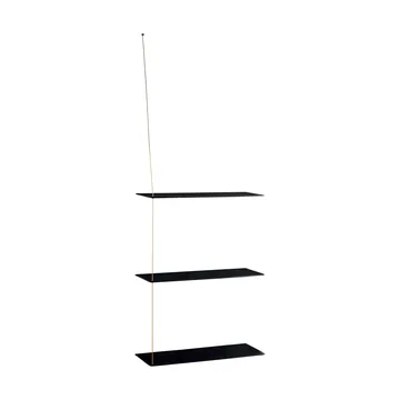 스텟지 선반 - 블랙 오크-브래스, 60 cm, 3 선반 - Woud | 우드