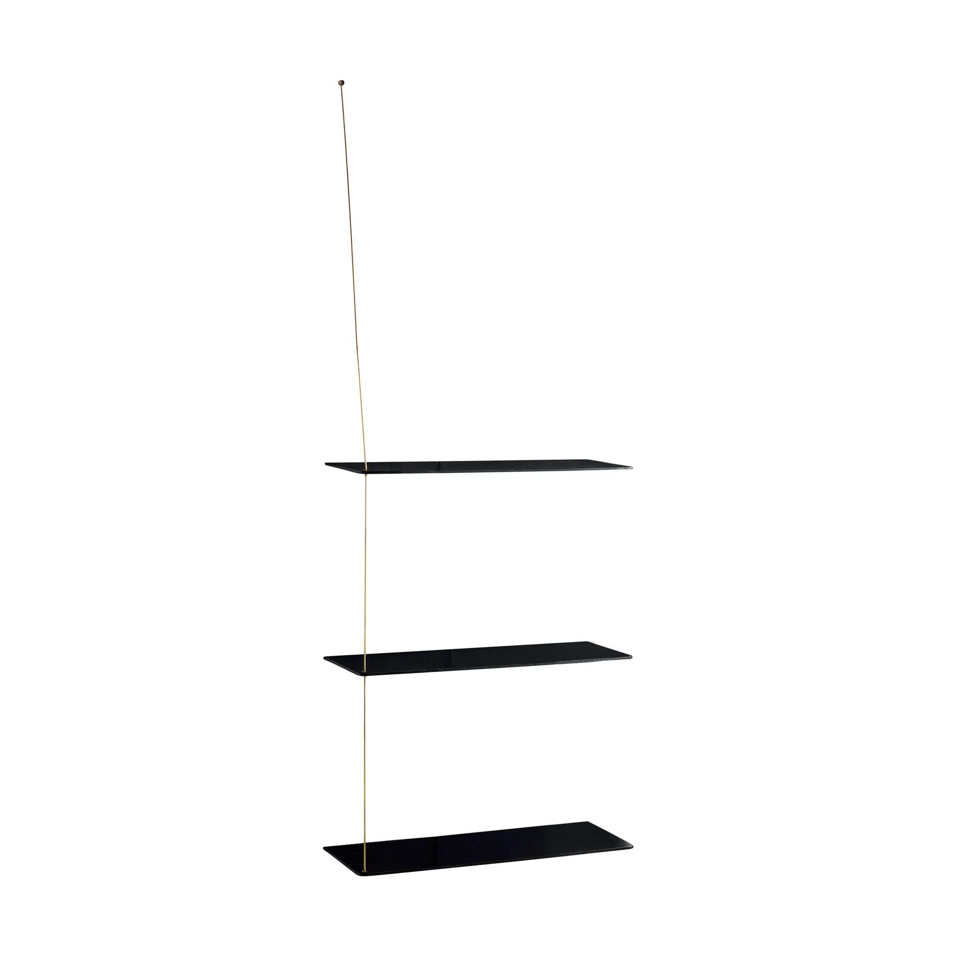 스텟지 선반, 블랙 오크-브래스, 60 cm, 3 선반 Woud | 우드 스텟지 선반, 블랙 오크-브래스, 60 cm, 3 선반 Woud | 우드