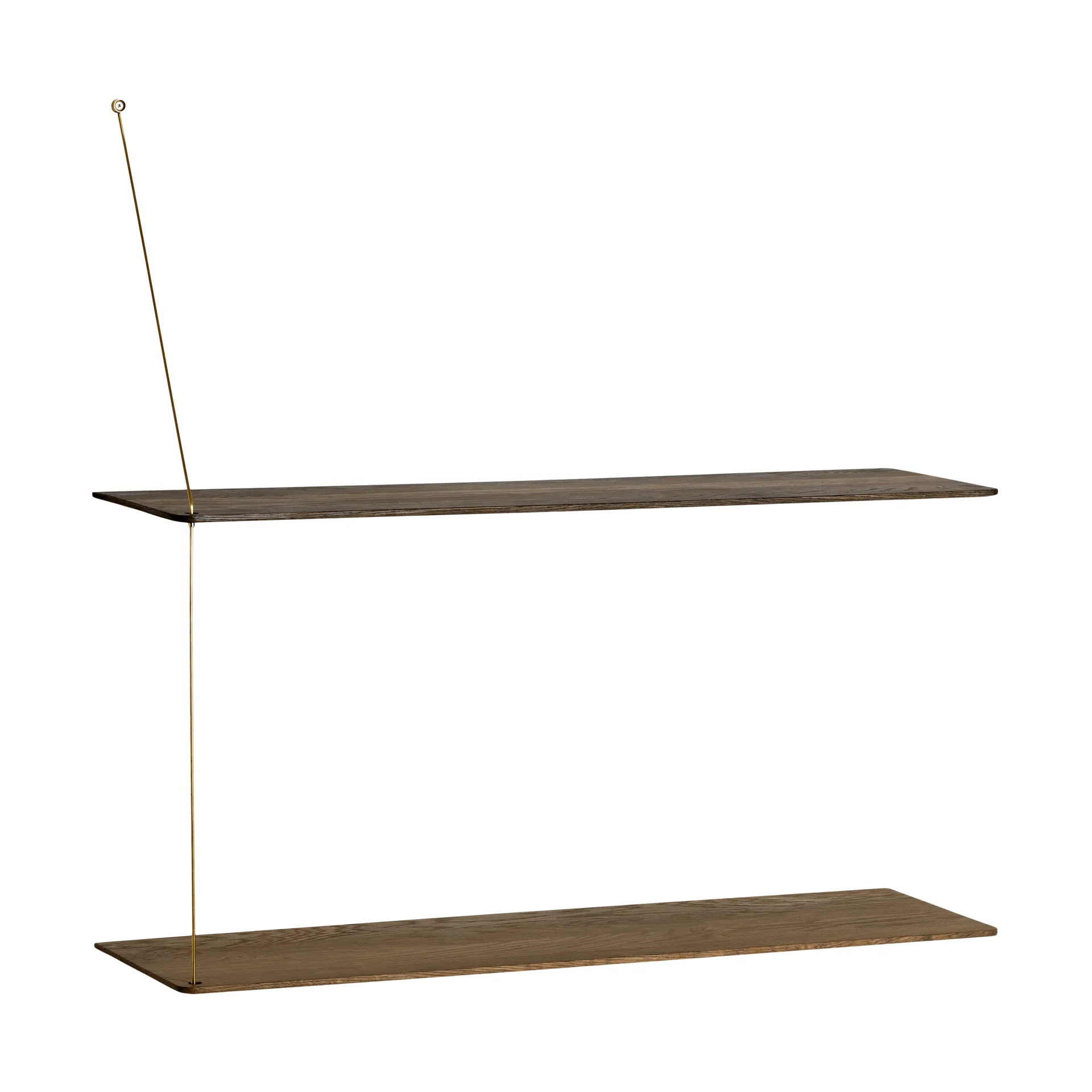 스텟지 선반, 훈연 오크-황동, 80 cm, 선반 2개 Woud | 우드 스텟지 선반, 훈연 오크-황동, 80 cm, 선반 2개 Woud | 우드