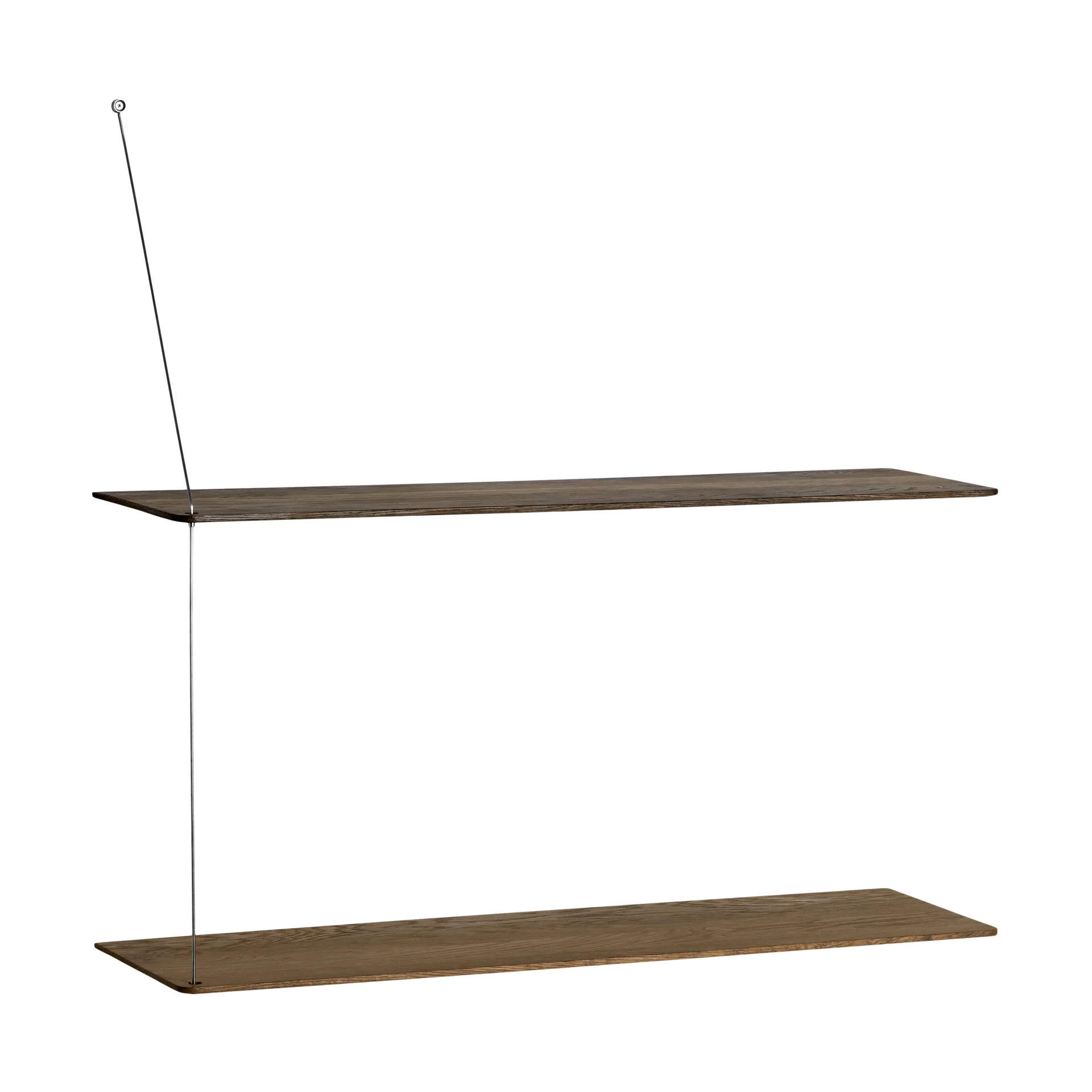 스텟지 선반, 훈증 오크-브러시드 스틸, 80 cm, 선반 2개 Woud | 우드 스텟지 선반, 훈증 오크-브러시드 스틸, 80 cm, 선반 2개 Woud | 우드