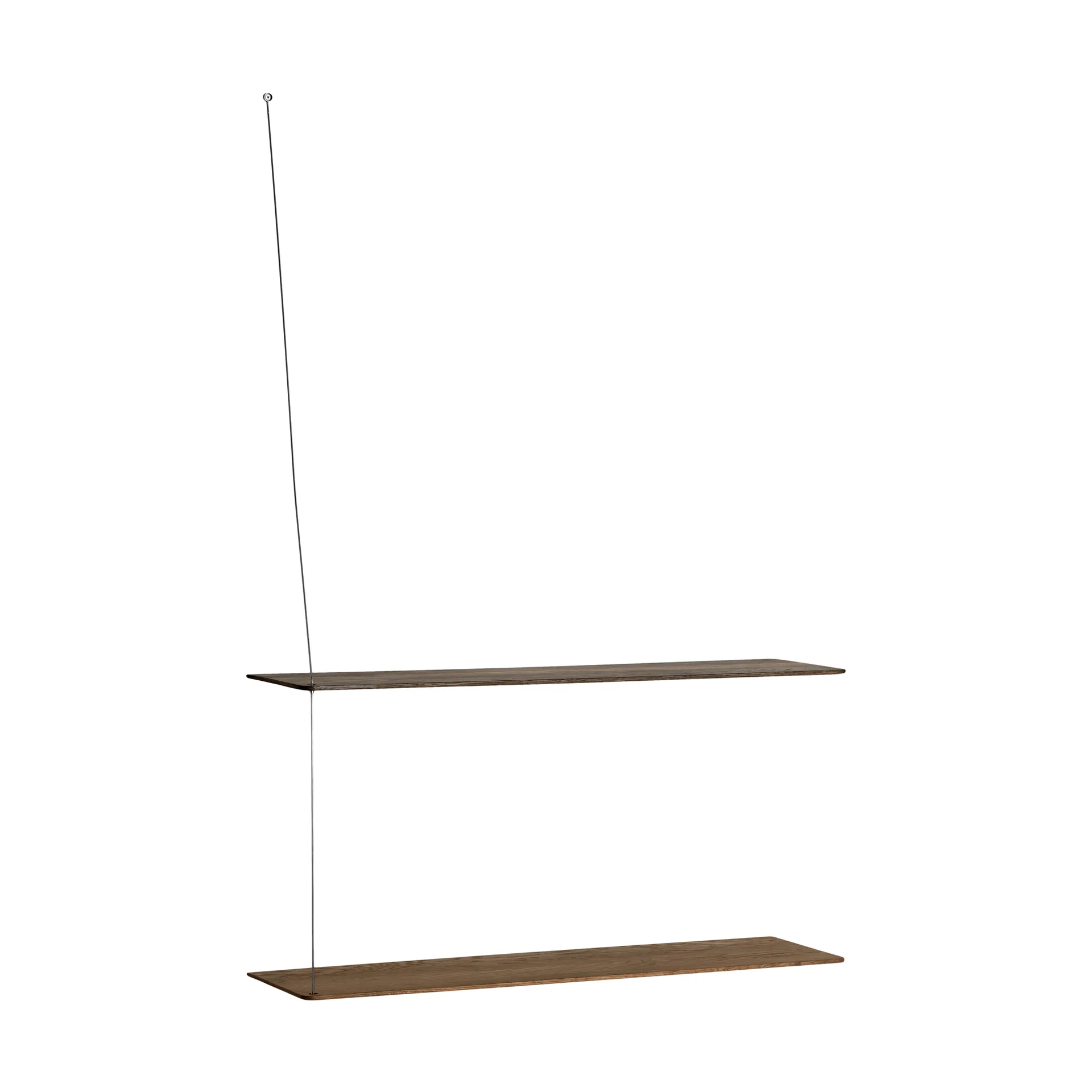 스텟지 선반, 훈증 오크-브러시드 스틸, 80 cm, 선반 2개 Woud | 우드 스텟지 선반, 훈증 오크-브러시드 스틸, 80 cm, 선반 2개 Woud | 우드
