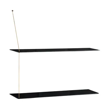 스텟지 선반 - 블랙 오크-브라스, 80 cm, 선반 2개 - Woud | 우드