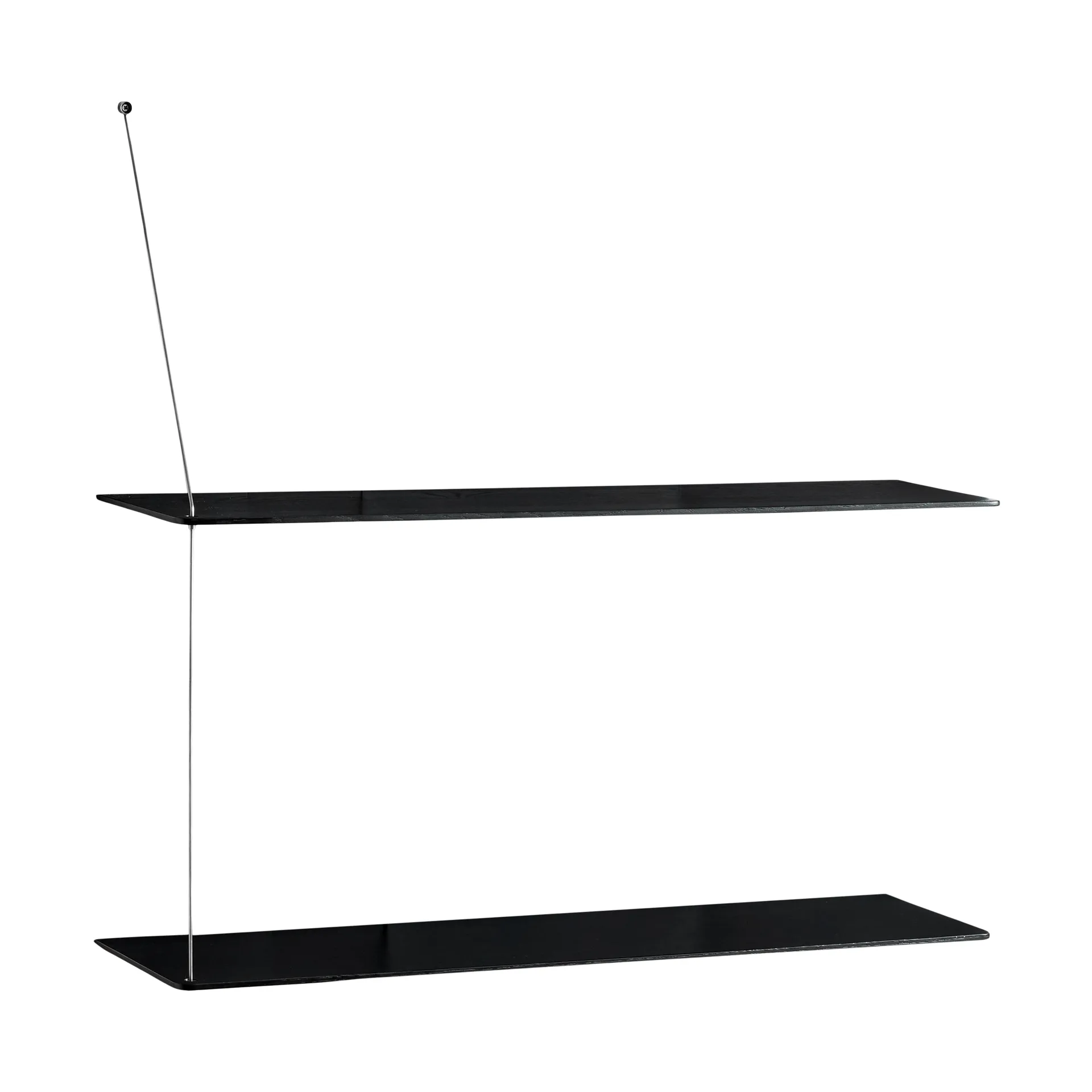 스텟지 선반, 블랙 오크-브러시드 스틸, 80 cm, 선반 2단 Woud | 우드 스텟지 선반, 블랙 오크-브러시드 스틸, 80 cm, 선반 2단 Woud | 우드