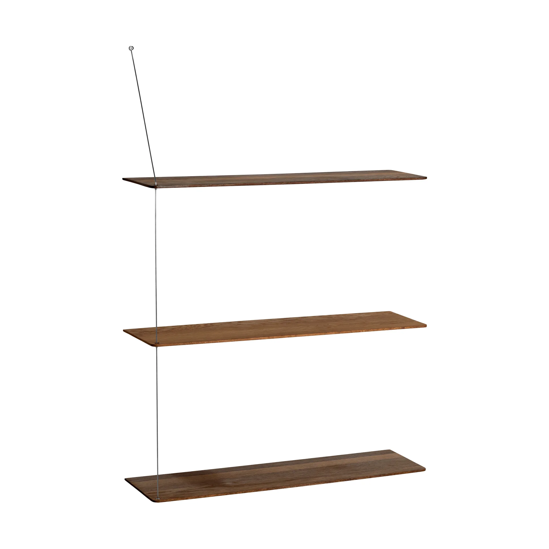 스텟지 선반, 훈증 오크-브러시드 스틸, 80 cm, 선반 3개 Woud | 우드 스텟지 선반, 훈증 오크-브러시드 스틸, 80 cm, 선반 3개 Woud | 우드