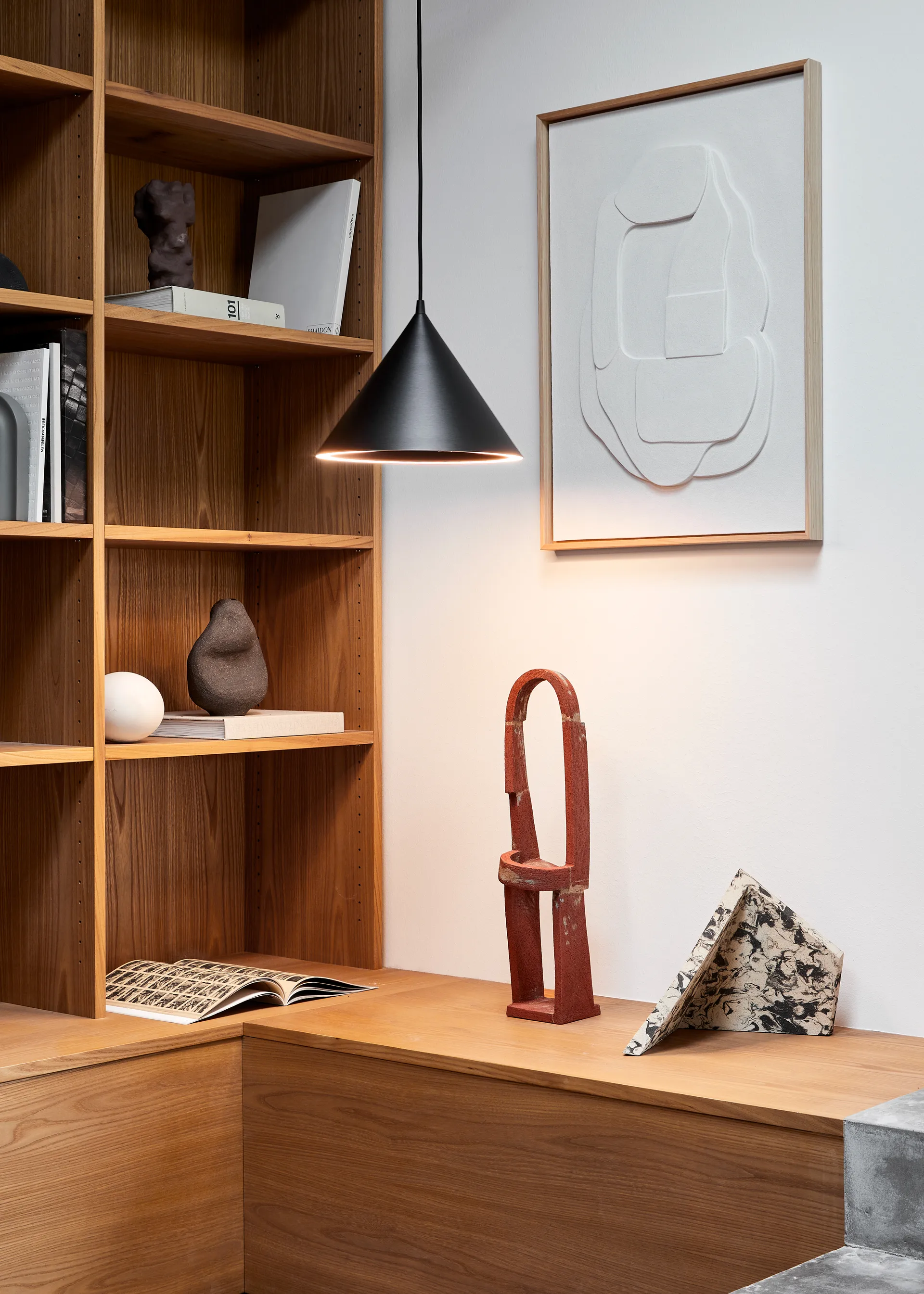 Annular 펜던트 조명 스몰, Black Woud | 우드