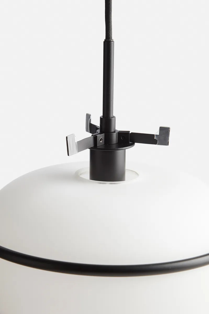 펌프 펜던트 조명, black, opal Woud | 우드