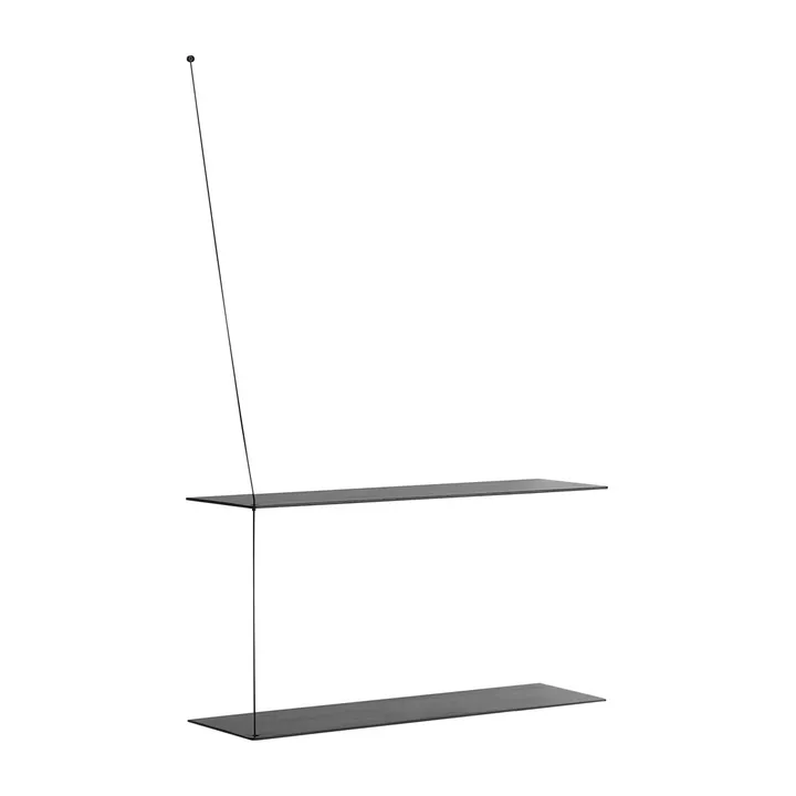 스텟지 선반 - Black-painted ash, 80 cm - Woud | 우드