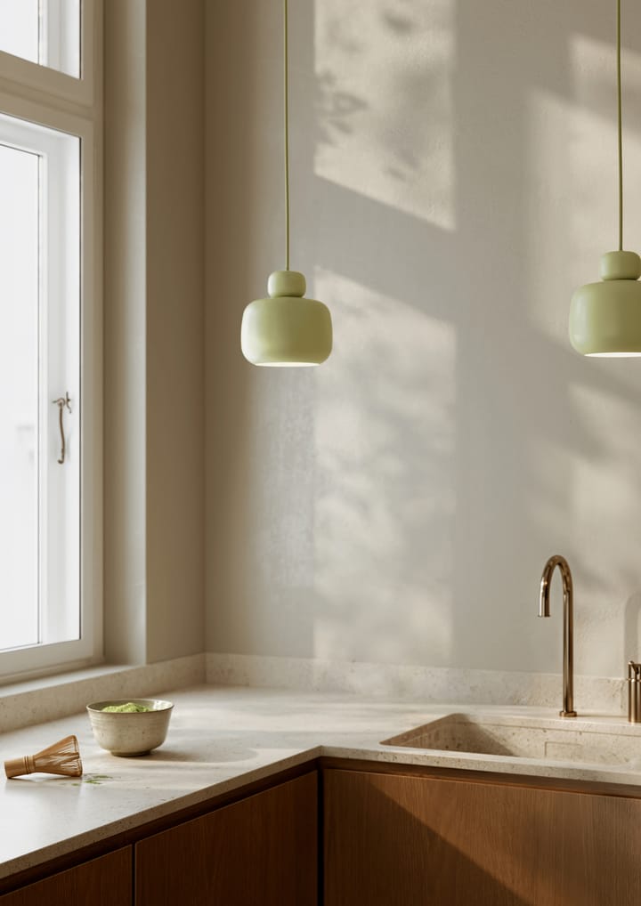 스톤 실링 램프 스몰, Matcha green Woud | 우드