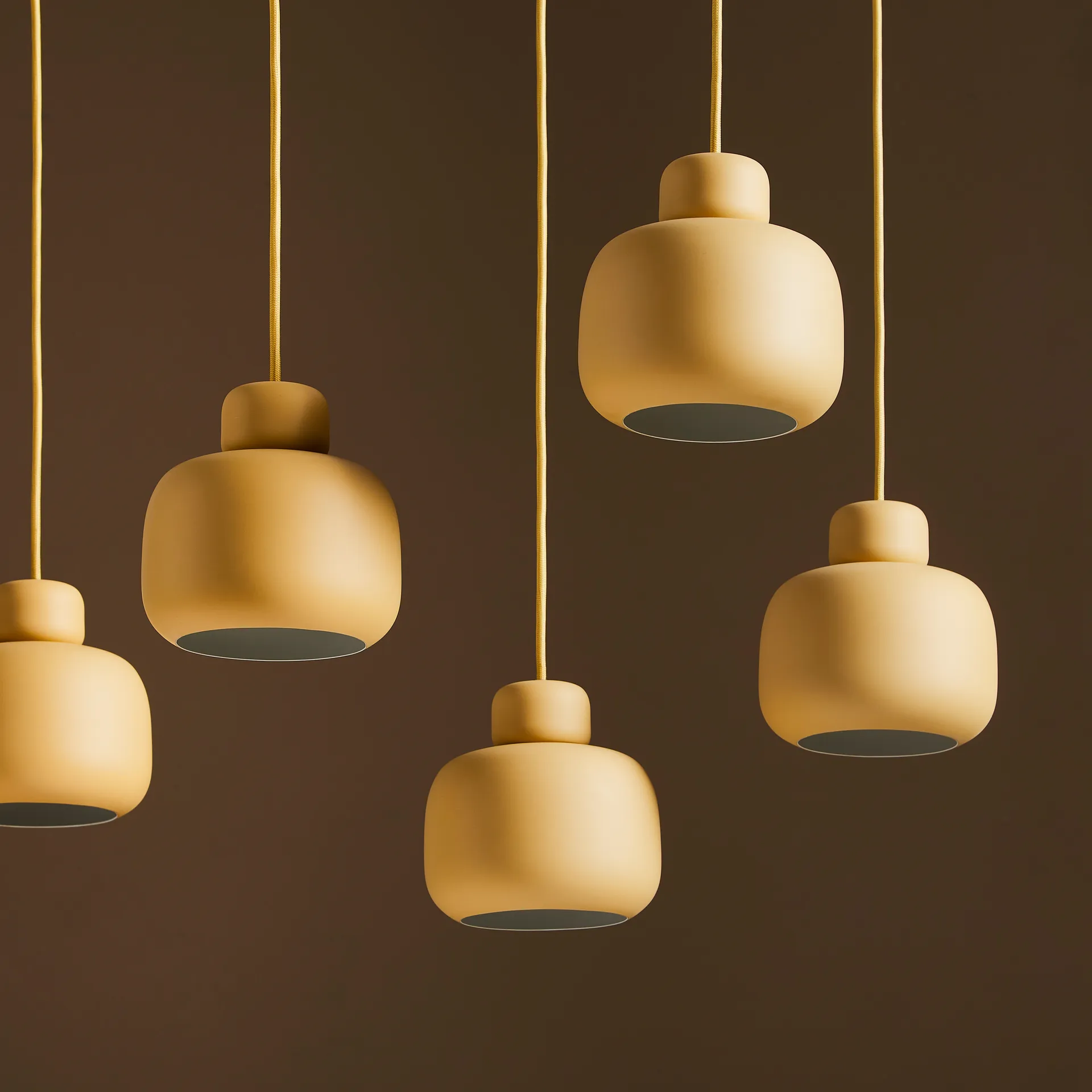 스톤 실링 램프 스몰, Mustard yellow Woud | 우드