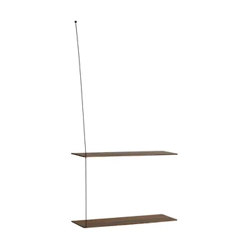 스텟지 선반 - Rökt ek-블랙, 선반 2개, 60 cm - Woud | 우드