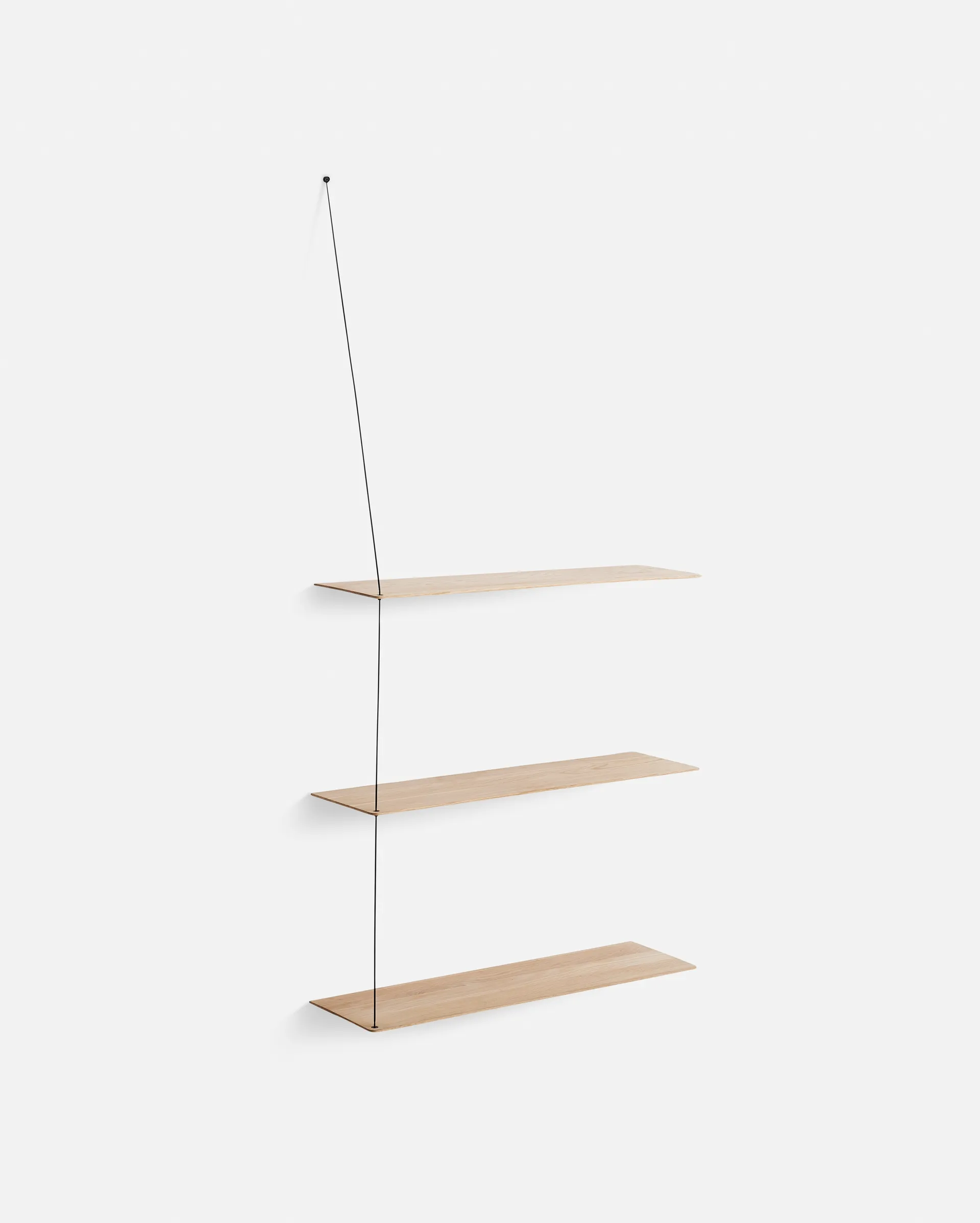 스텟지 애드온 선반, White-pigmented oak-black, 80 cm Woud | 우드