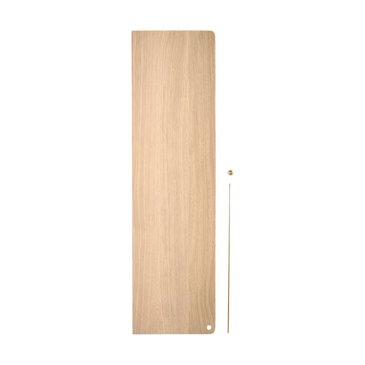 스텟지 애드온 선반 - White-stained oak-brass - Woud | 우드