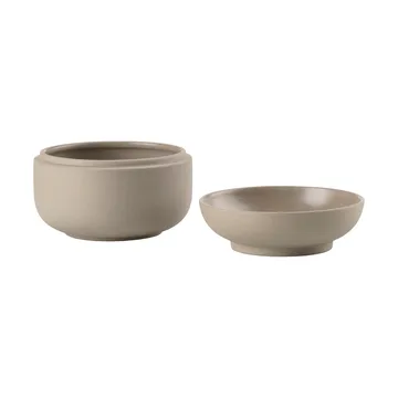 센수 병과 뚜껑 Ø10.5x7.5 cm - Taupe - Zone Denmark | 존 덴마크
