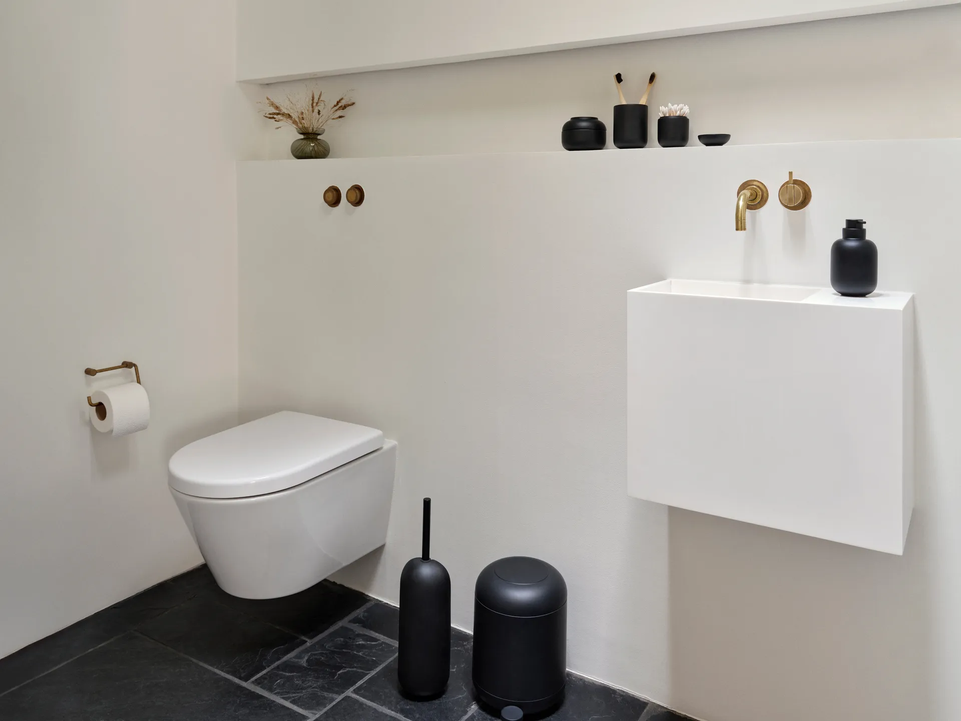 센수 화장실 브러시 Ø11.8x41 cm, Black Zone Denmark | 존 덴마크