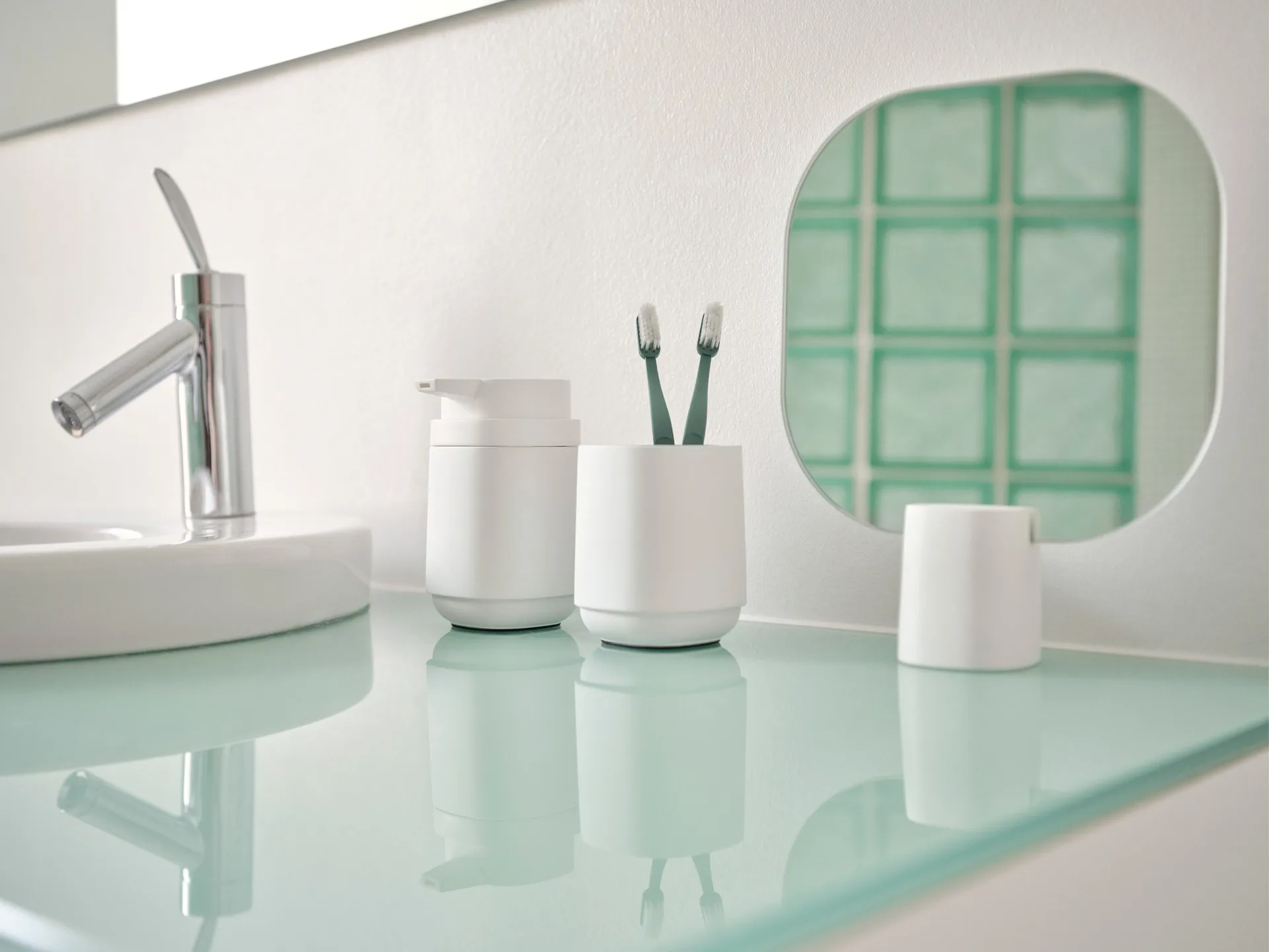 타임 비누 디스펜서 13 cm, White Zone Denmark | 존 덴마크