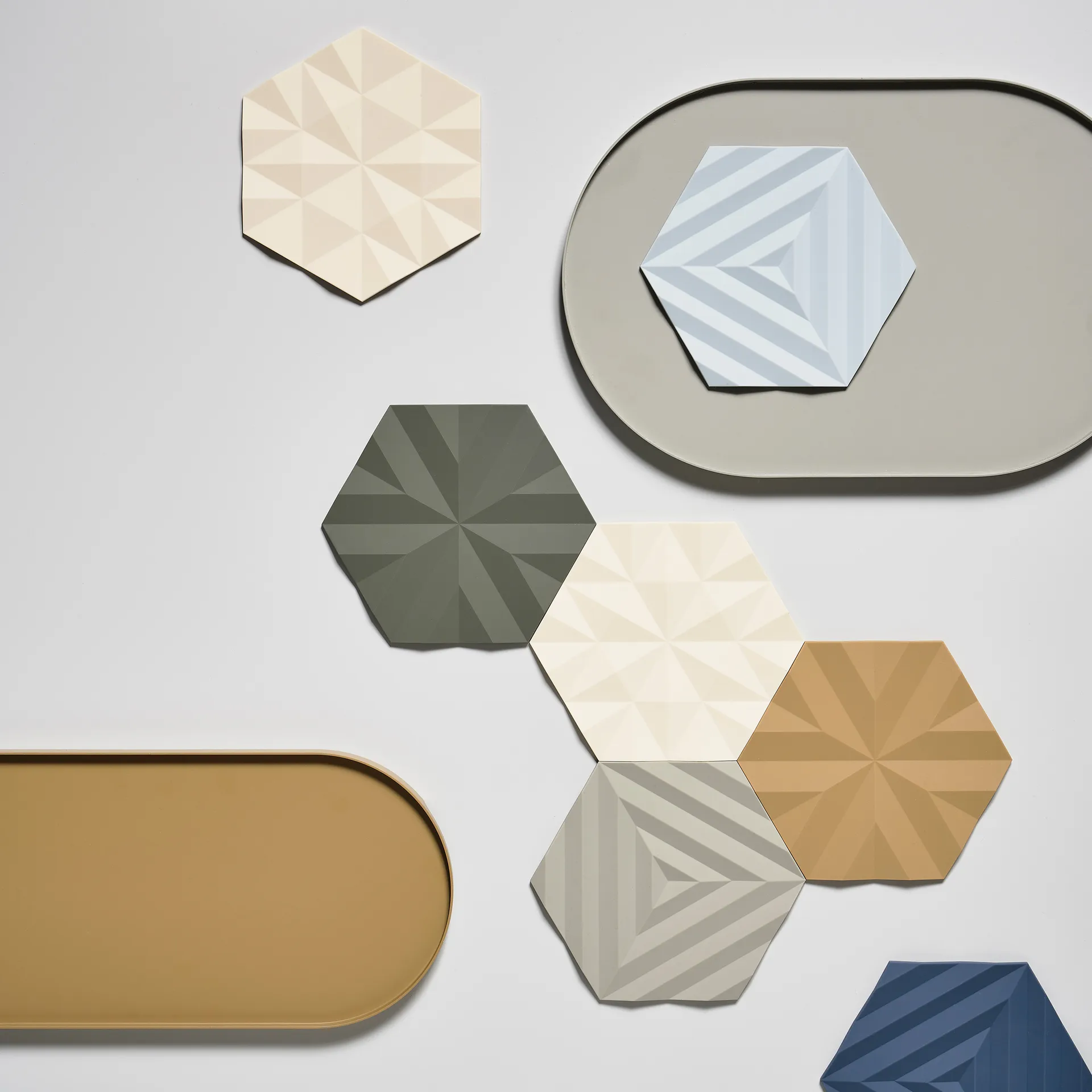 오리 폴드 냄비받침 14x16 cm, mud Zone Denmark | 존 덴마크