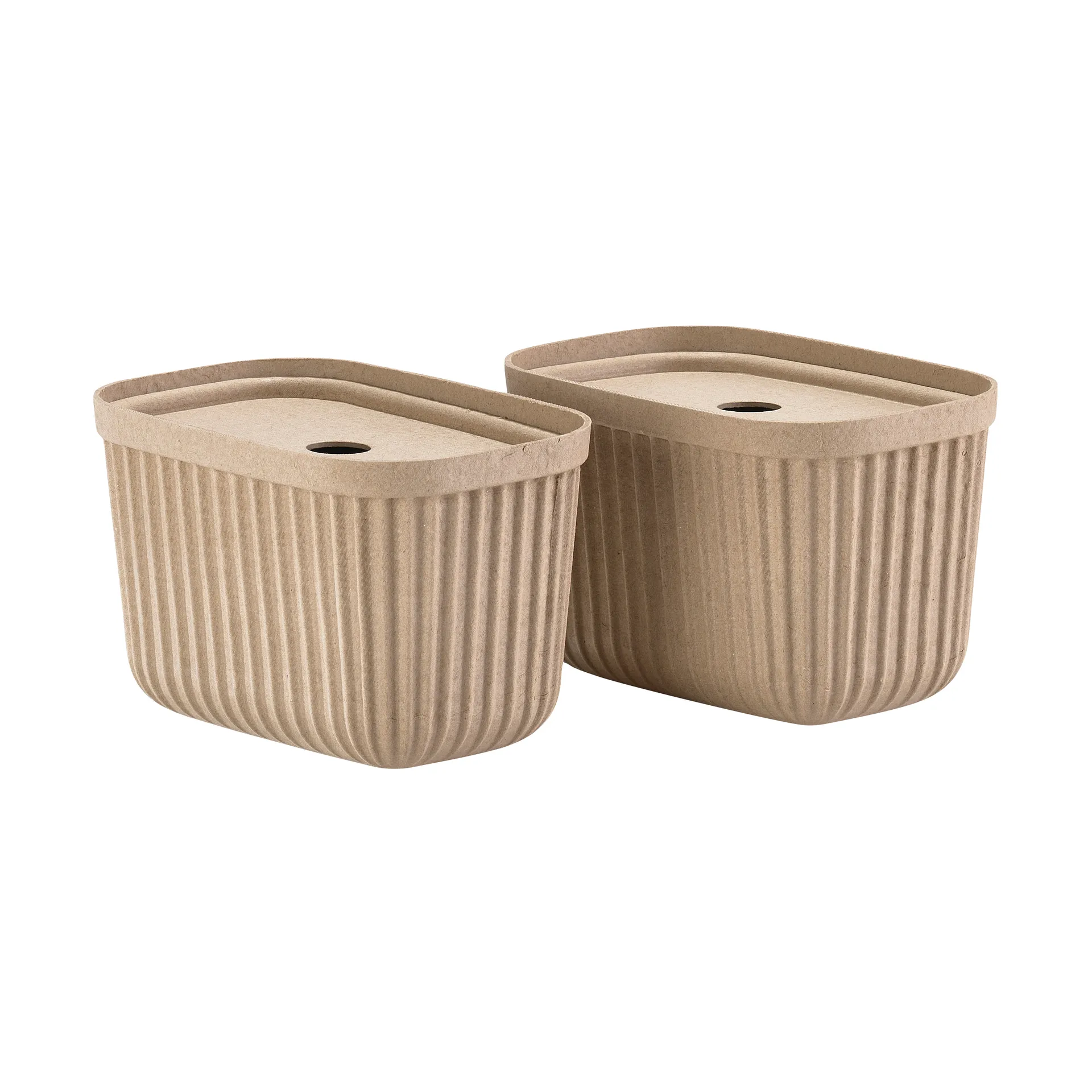 펄프 수납 박스 15x23 cm 2개 세트, Natural Brown Zone Denmark | 존 덴마크