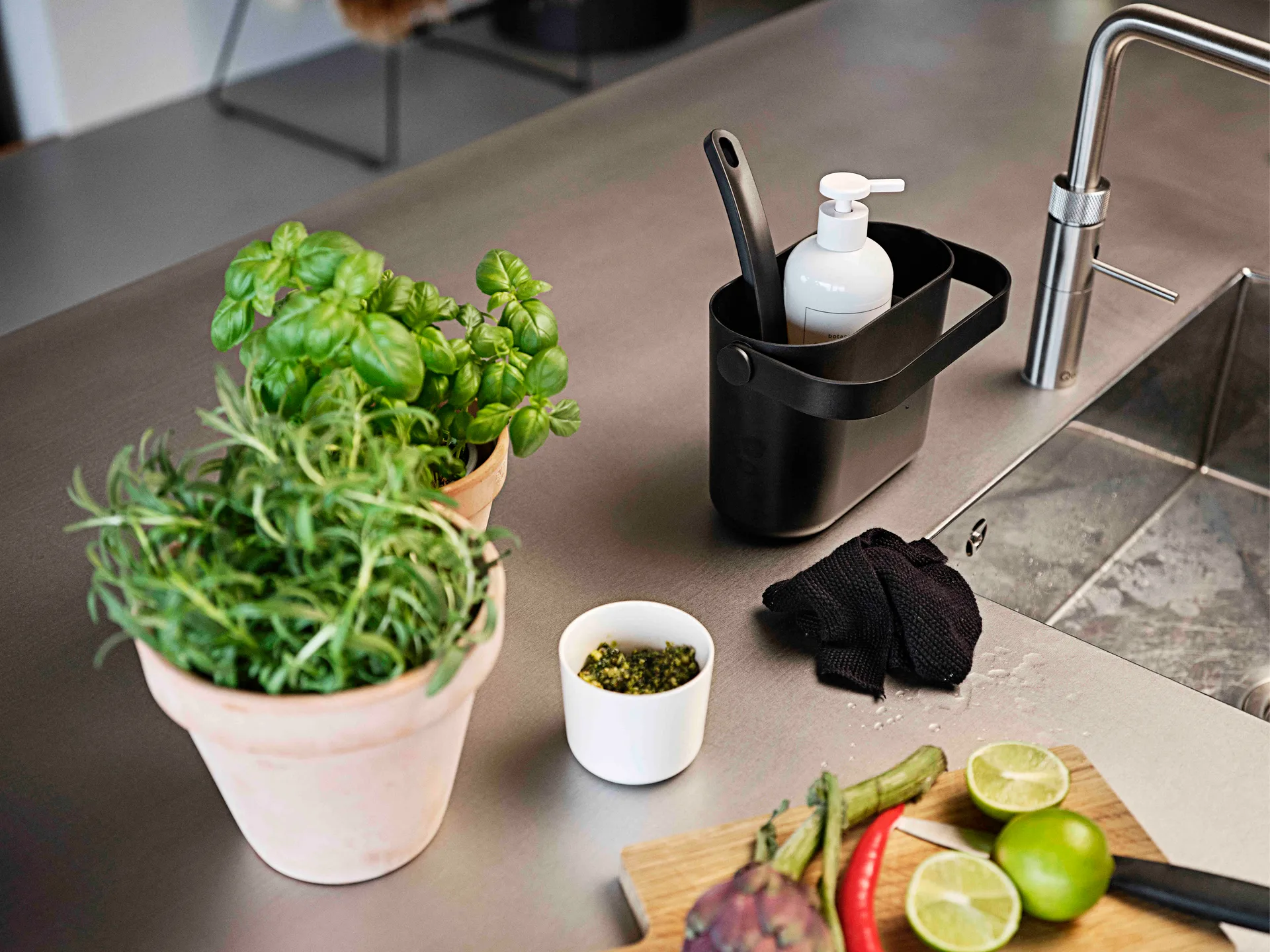 써큘러 싱크대 정리함 3개 세트, Black Zone Denmark | 존 덴마크