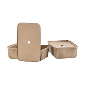 펄프 수납 박스 32x48 cm 2개 세트 - Natural Brown - Zone Denmark | 존 덴마크