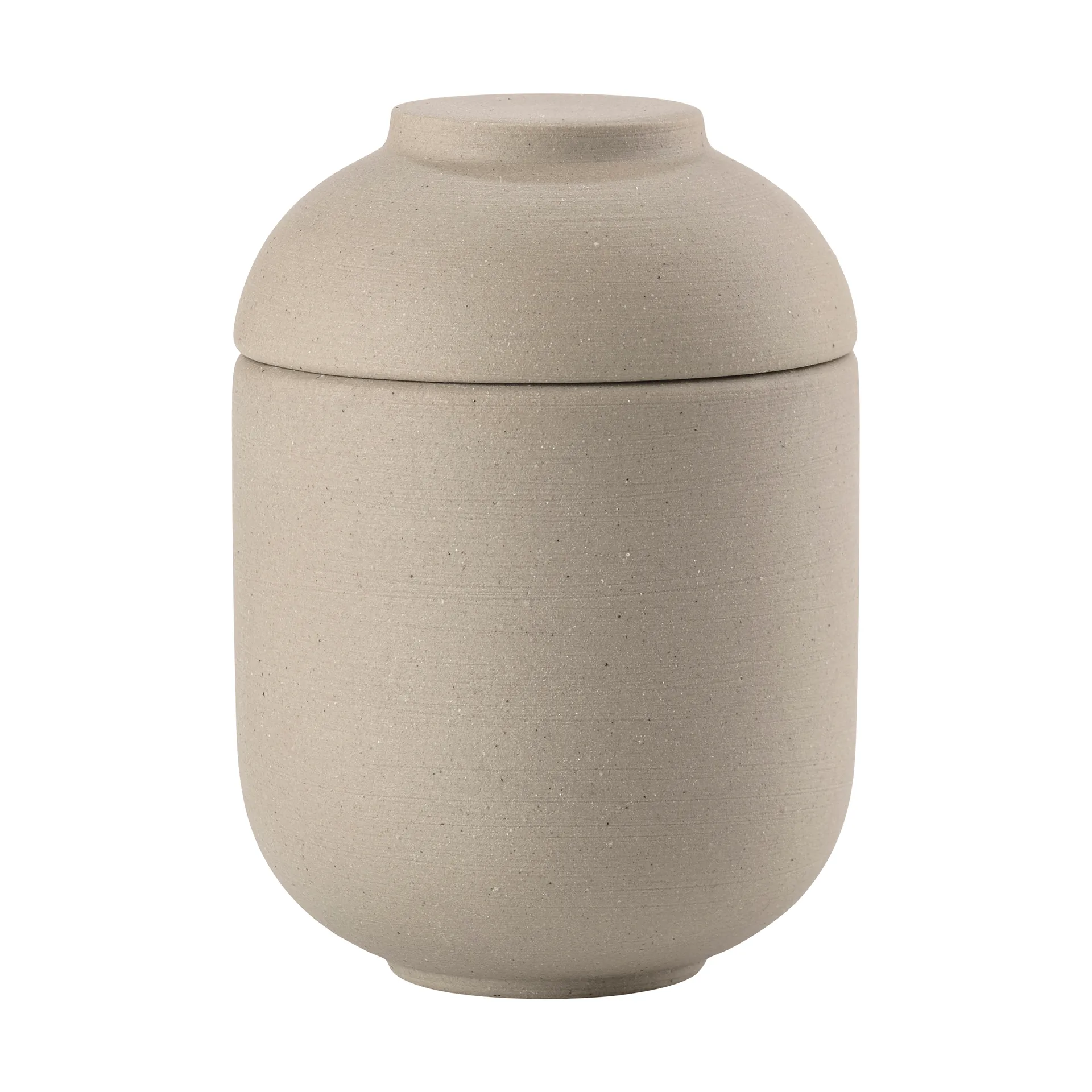 센수 병과 뚜껑 Ø6.5x9 cm, Taupe Zone Denmark | 존 덴마크