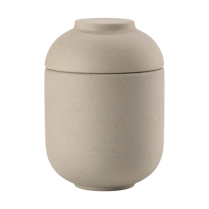 센수 병과 뚜껑 Ø6.5x9 cm - Taupe - Zone Denmark | 존 덴마크