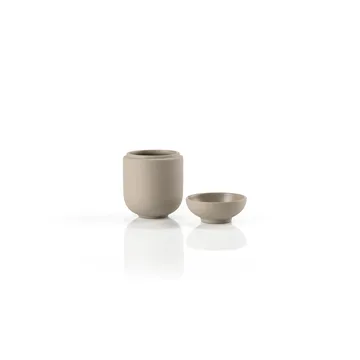 센수 병과 뚜껑 Ø6.5x9 cm - Taupe - Zone Denmark | 존 덴마크