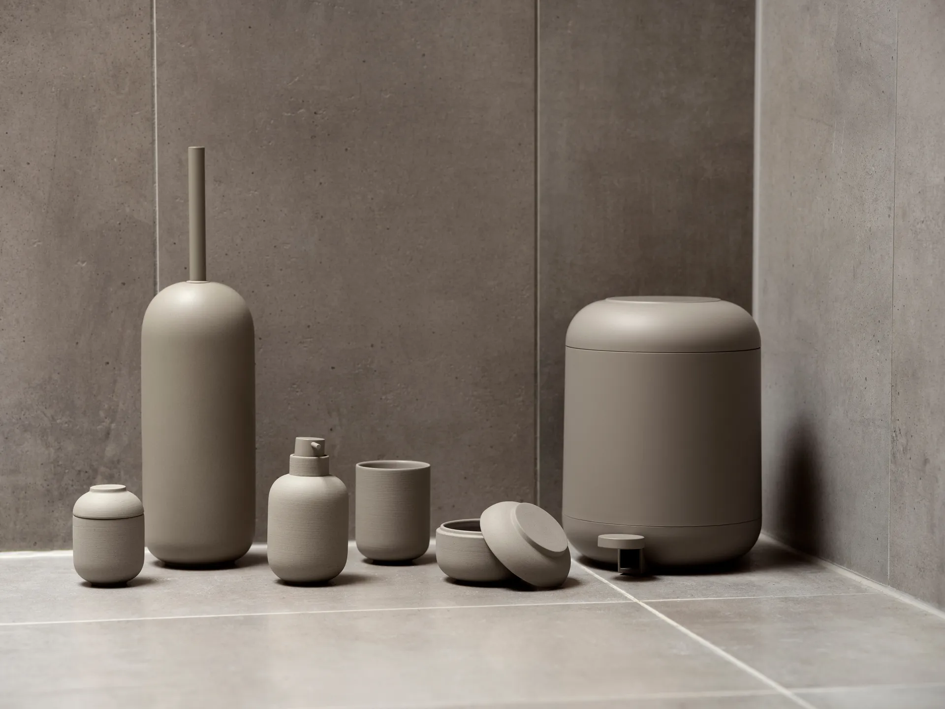 센수 칫솔 컵 Ø7.4x9.5 cm, Taupe Zone Denmark | 존 덴마크