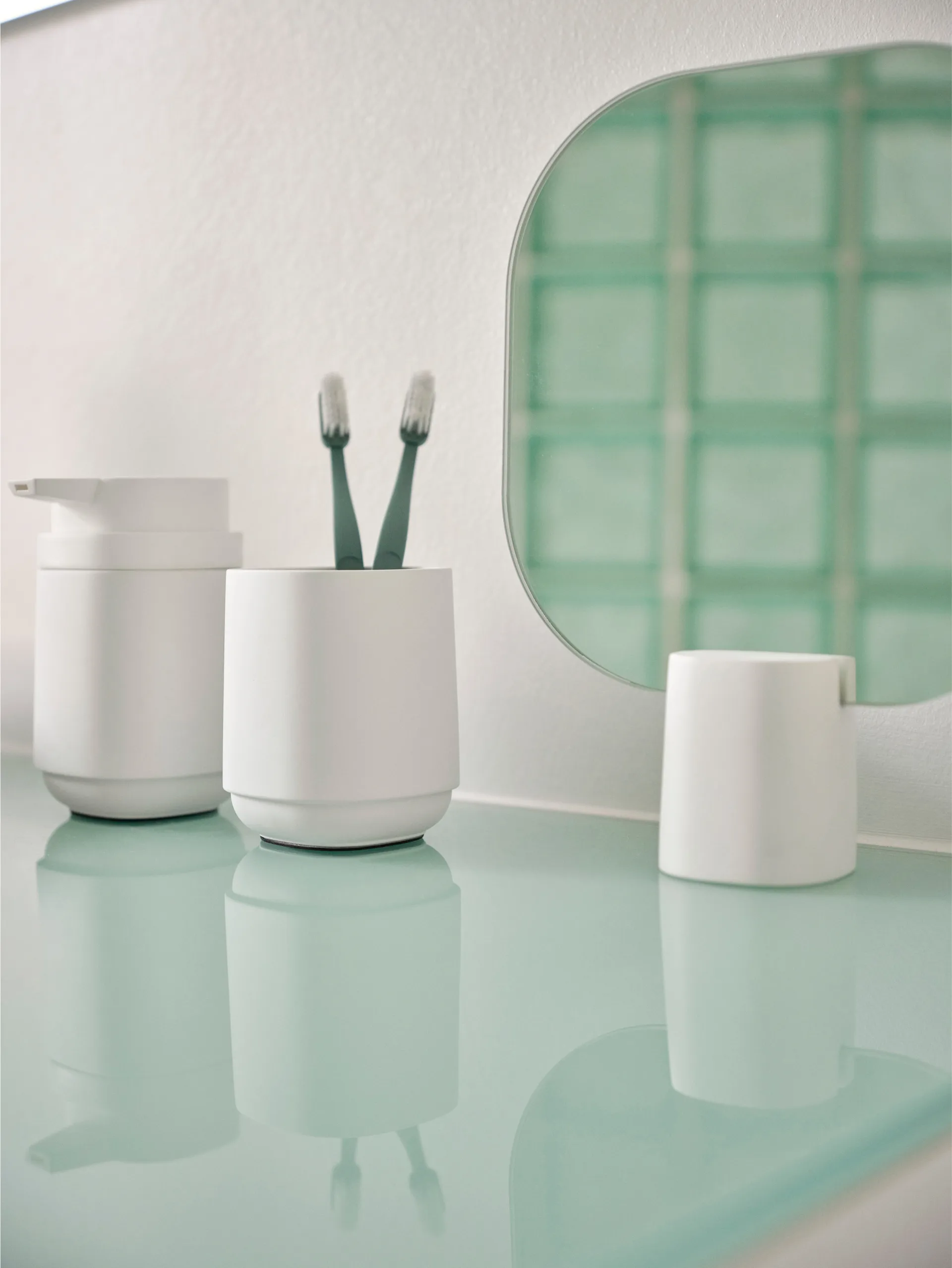 타임 칫솔 머그 9.8 cm, White Zone Denmark | 존 덴마크