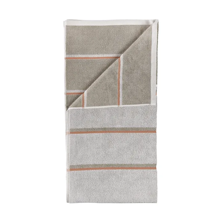 사우나 타월 - Soft grey-eucalyptus-terracotta, 70x140 cm - Zone Denmark | 존 덴마크